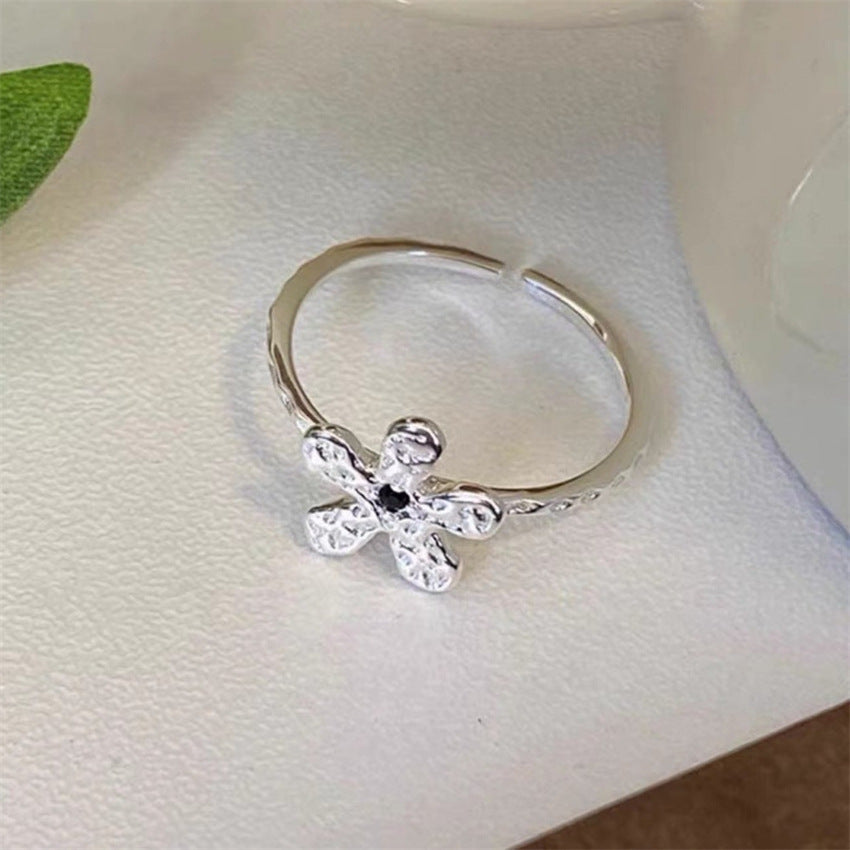 Women's Simple Sterling Sier Special Interest Light Rings