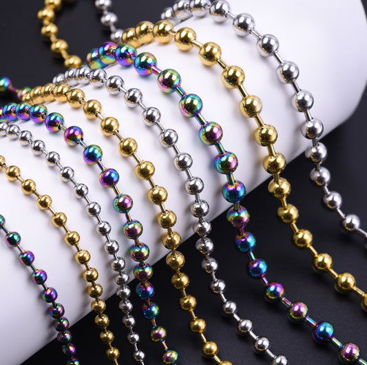 Innovative Durable Bead Chain Clavicle Vacuum Necklaces