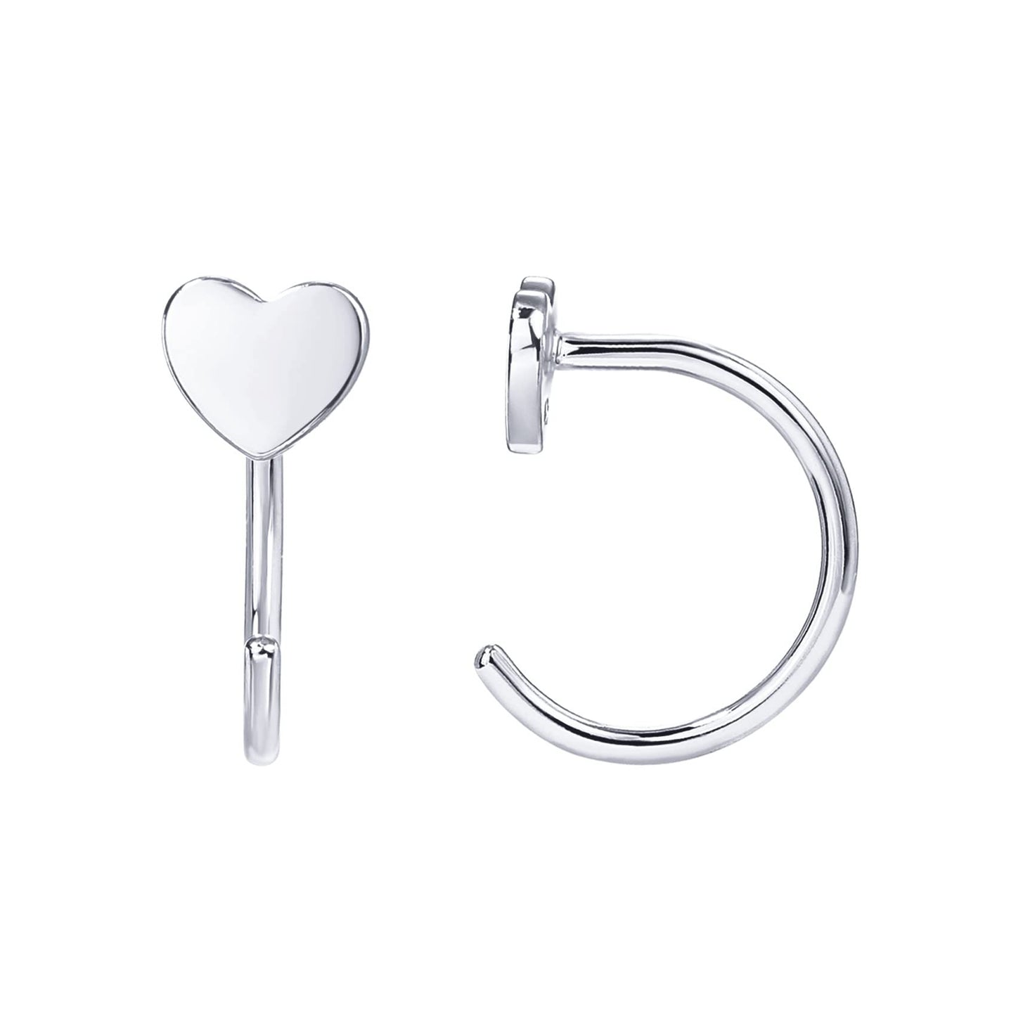 Semicircle Piercing Simple Style Ear Hook Earrings