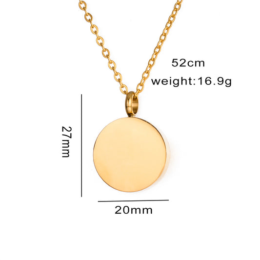 Steel Round Glossy Can Open Perfume Bottle Pendants