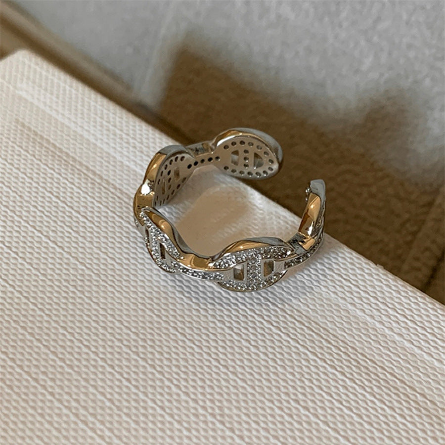 Glazed Butterfly Female Western Style Design High Sense Unique Rings
