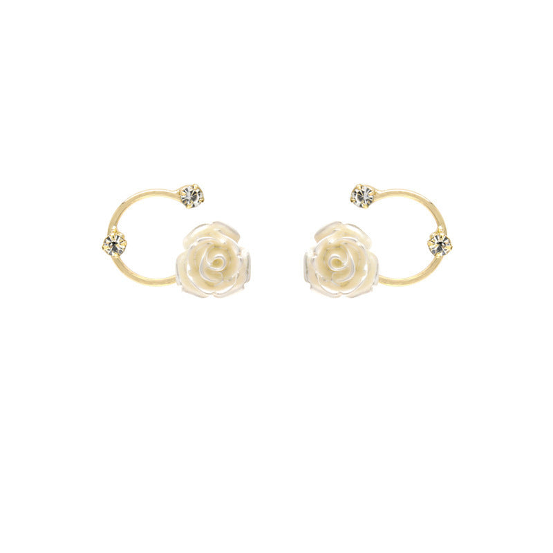 Women's Versailles Rose Vintage French Entry Lux Earrings