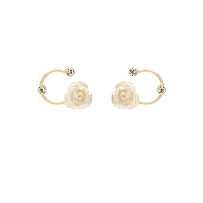 Women's Versailles Rose Vintage French Entry Lux Earrings