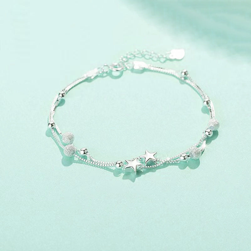 Style Double Circles Star Female Niche Bracelets