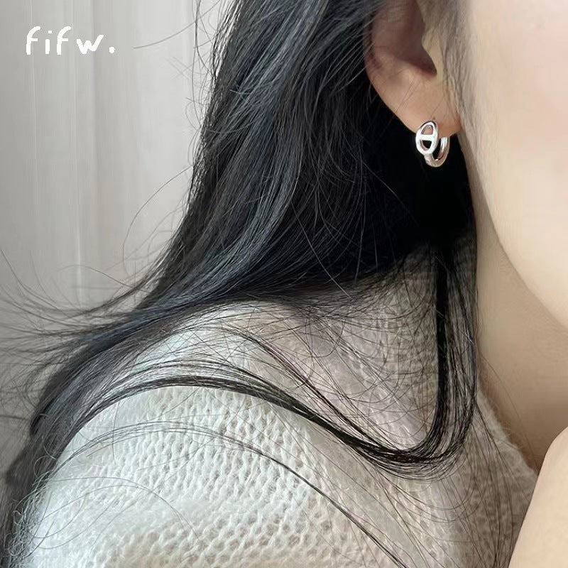 Women's Zircon Ear Niche Design Advanced Cold Earrings