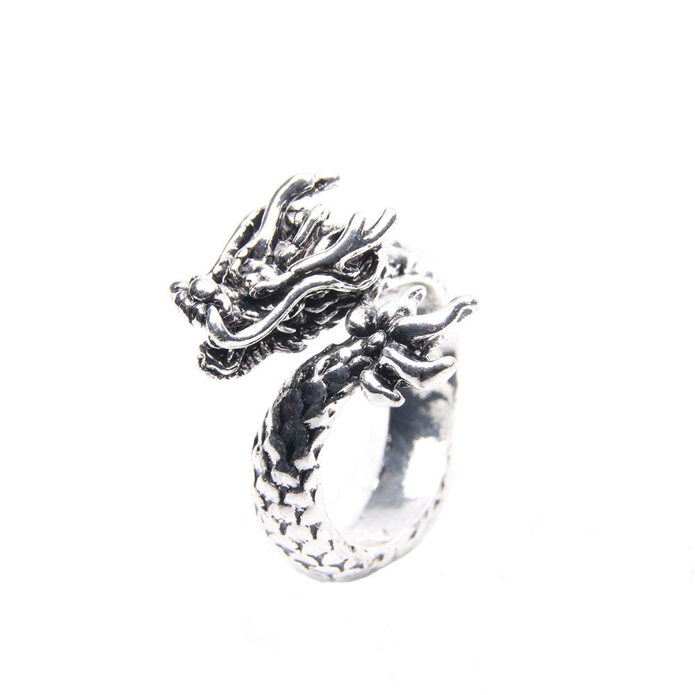 Men's Dragon Head Domineering Retro Jewelry Punk Rings