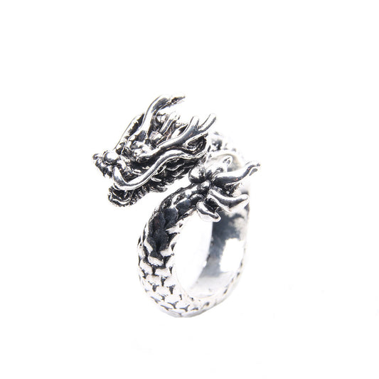 Men's Dragon Head Domineering Retro Jewelry Punk Rings