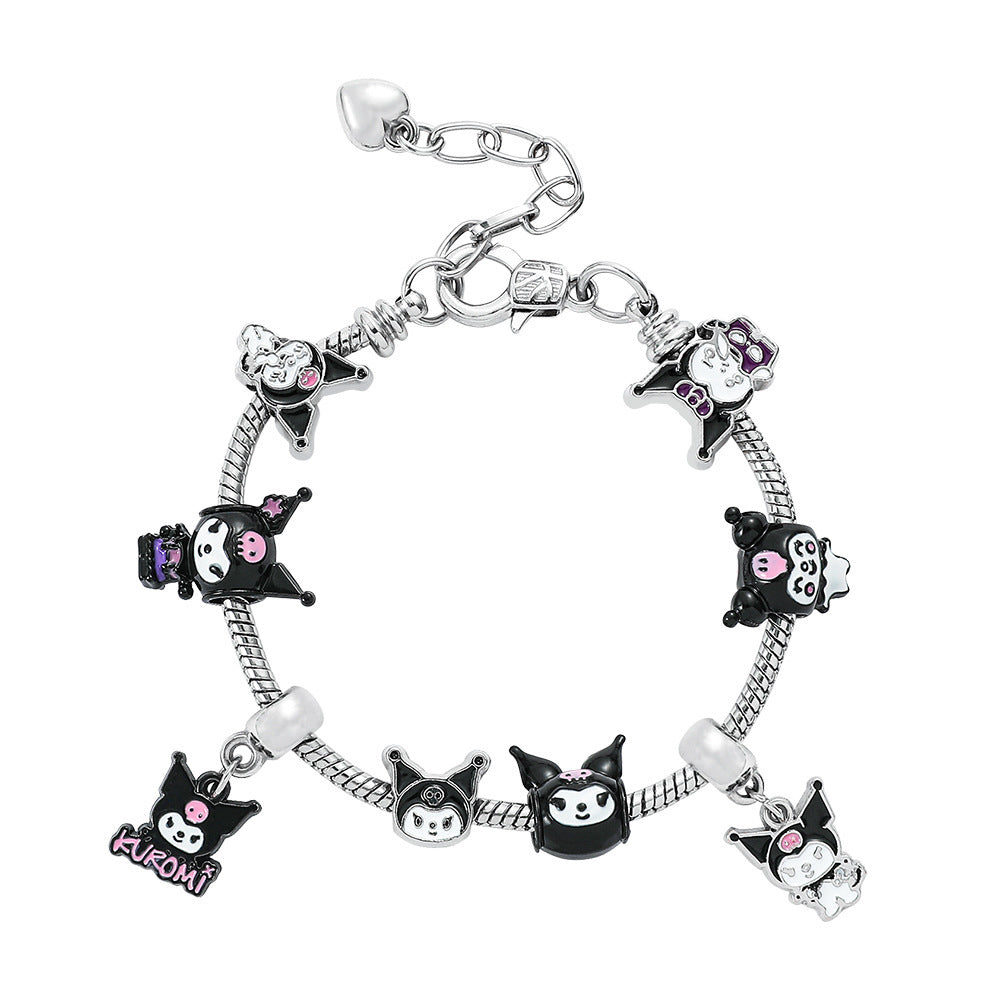 Anime Hello Kitty Clow Beaded Ornament Bracelets