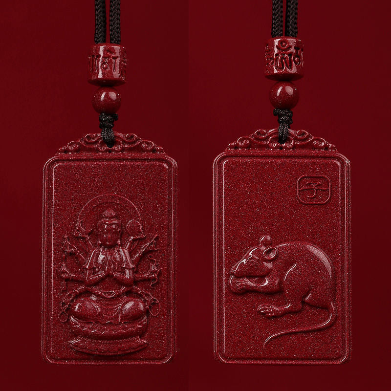 Women's & Men's Zodiac Dragon Patron Year Of Birth Buddha Life Necklaces