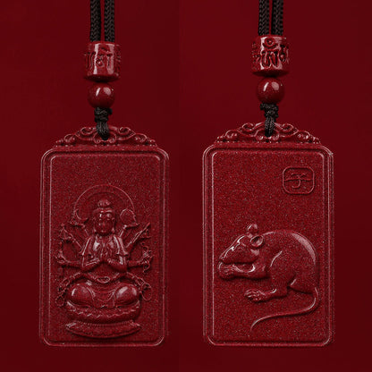 Women's & Men's Zodiac Dragon Patron Year Of Birth Buddha Life Necklaces