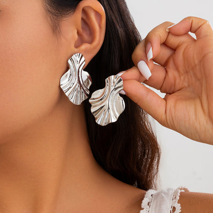 Women's Vacation Style Conch Symbol Personality Geometric Earrings