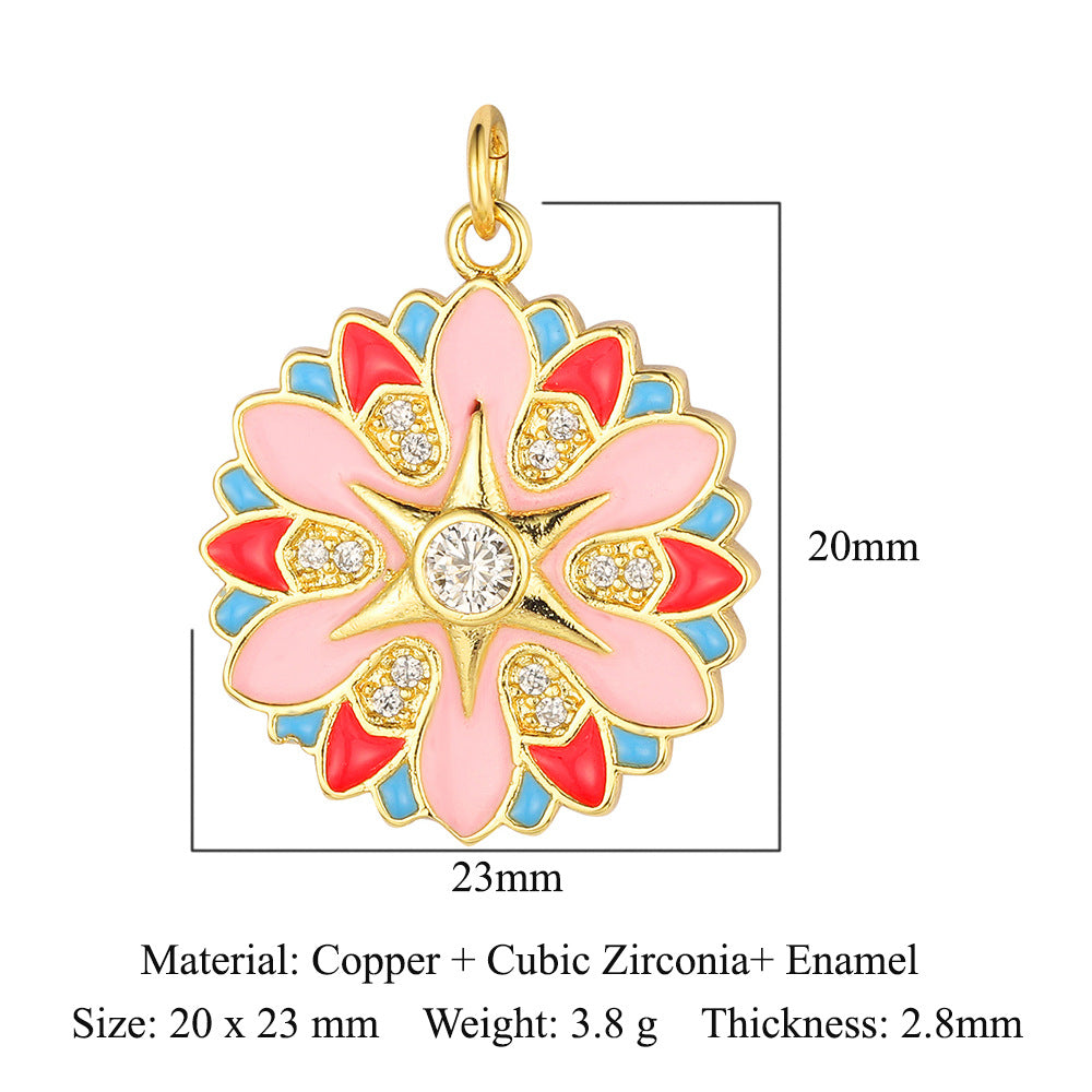 Palm Eyes Face Crown Snake Star Butterfly Rectangle Pendants