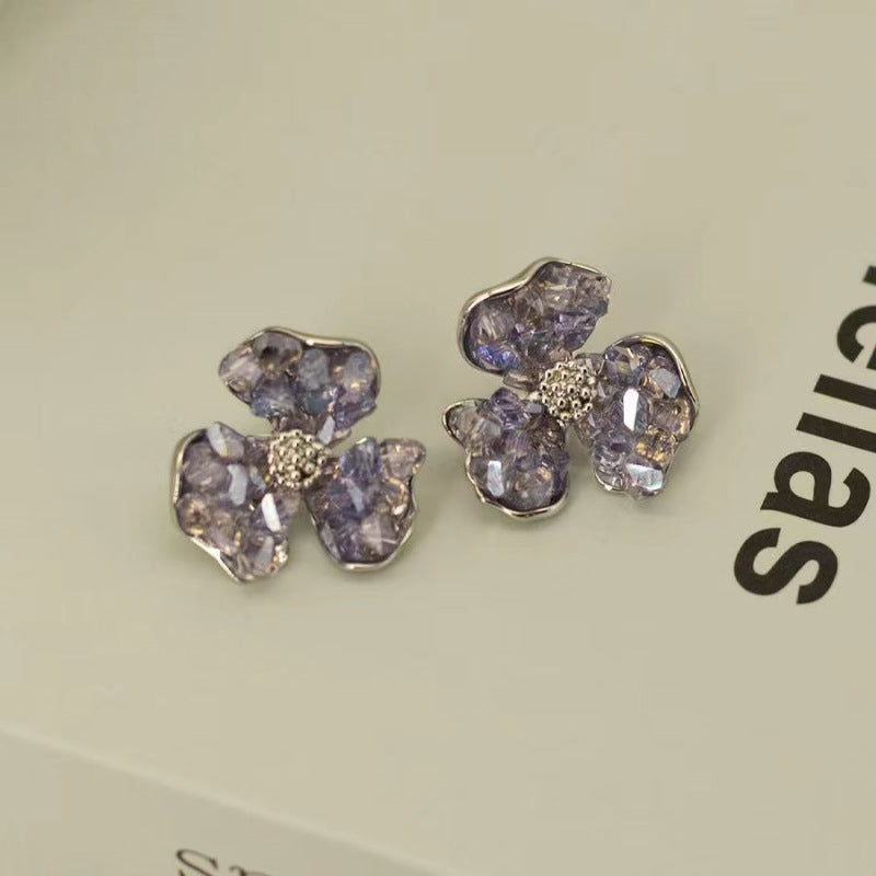 Affordable Luxury Fashion High-grade Small Fresh Flower Earrings