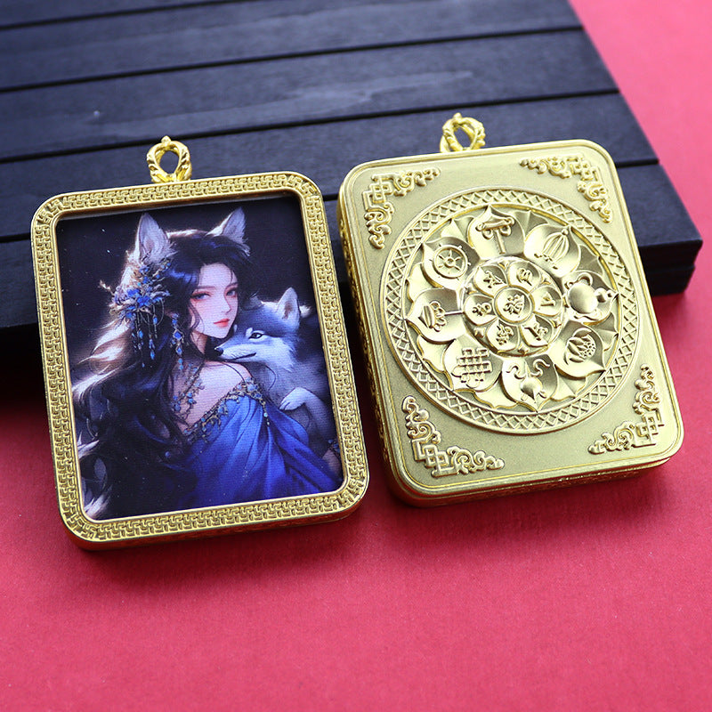 Ethnic Style Golden Fox Previous Life Pendants