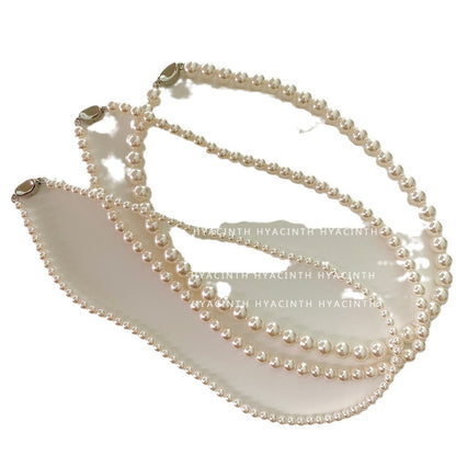 Women's Simple Pearl Knot Clavicle Chain Sweater Necklaces