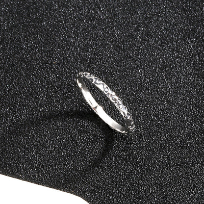 Entire Sterling Sier Female Simple Small Rings