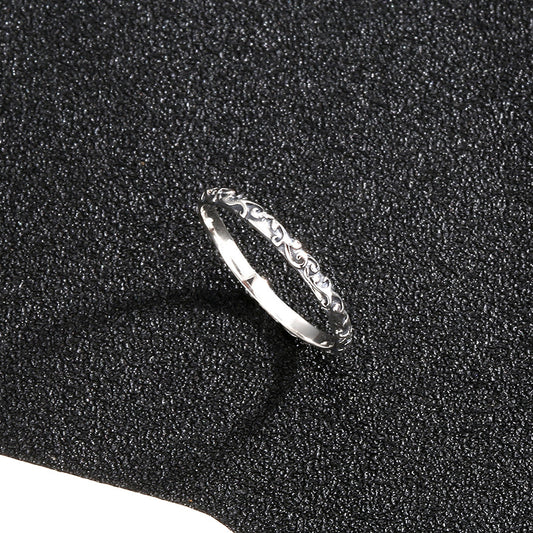 Entire Sterling Sier Female Simple Small Rings
