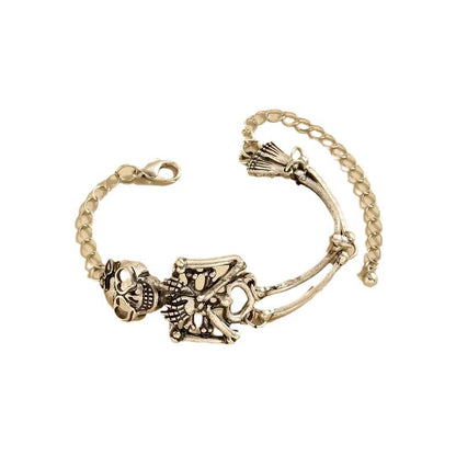 Exaggerated Skull Head Human Fashion Halloween Bracelets