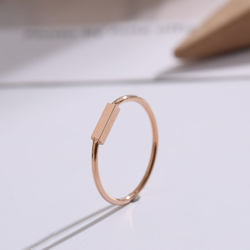Rose Gold Jewelry Hipster Fashion Index Rings