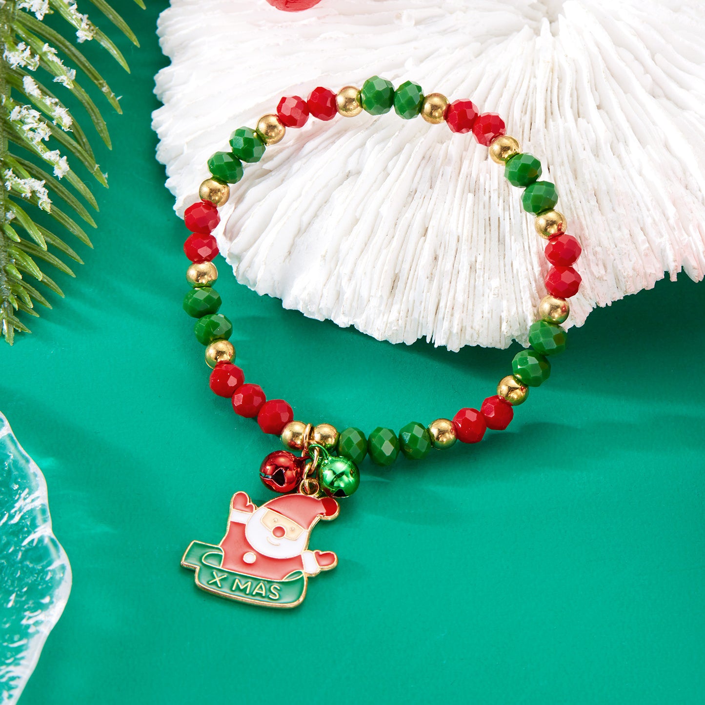 Ornament Christmas Crystal Fashion Creative Santa Claus Bracelets