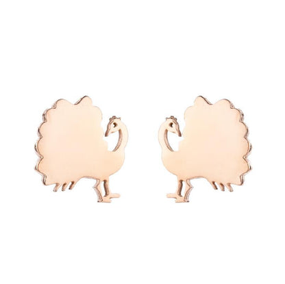 Women's Minority Fashion Stainless Steel Cute Squirrel Earrings