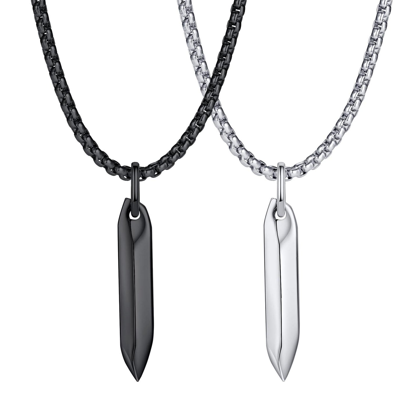 Men's Steel Pointed Nail Color Simple Stylish Pendants