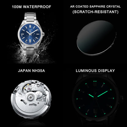 Men's Movement Fashion Business Watch Waterproof Mechanical Watches