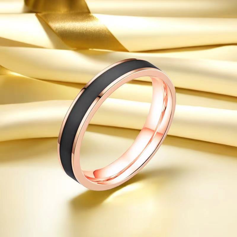 Women's Steel Simple Titanium Niche Little Finger Rings