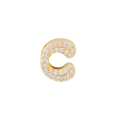 Fashion English Letter Inlaid Zircon Exquisite Pendants