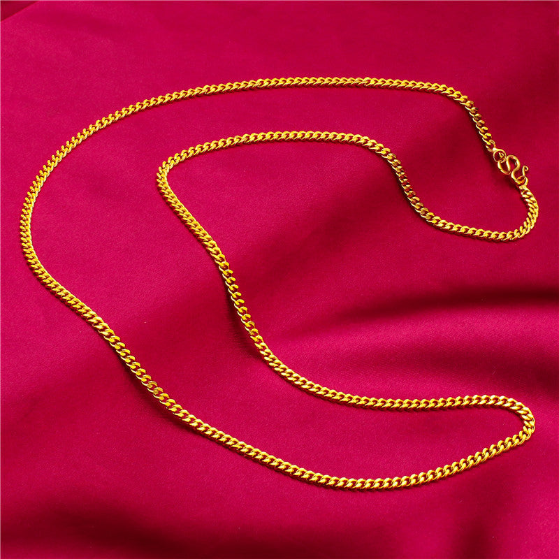 Women's Vietnam Placer Gold Lengthened For Fashion Necklaces