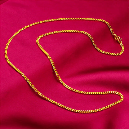Women's Vietnam Placer Gold Lengthened For Fashion Necklaces