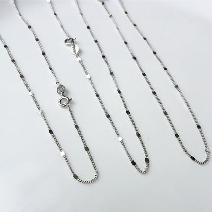 Women's Sier Side Star Piece Pure Necklaces