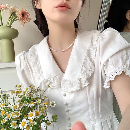 Women's Light Luxury Aurora White Bright Pearl Summer High-grade Necklaces