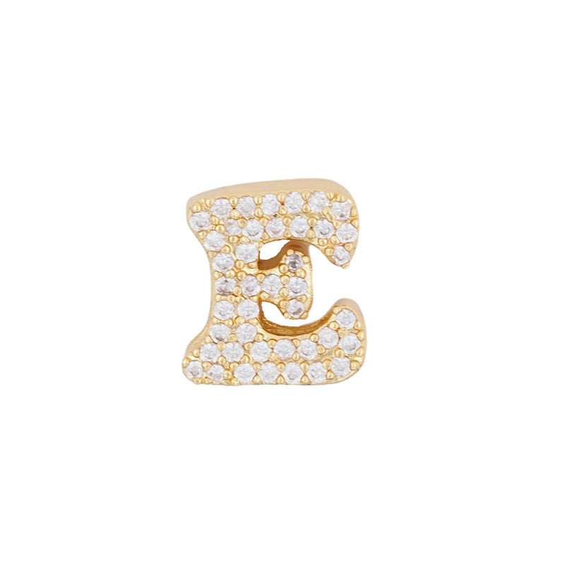 Fashion English Letter Inlaid Zircon Exquisite Pendants