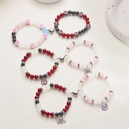 Cartoon Heart-shaped Magnetic Fashion Couple Hand Bracelets