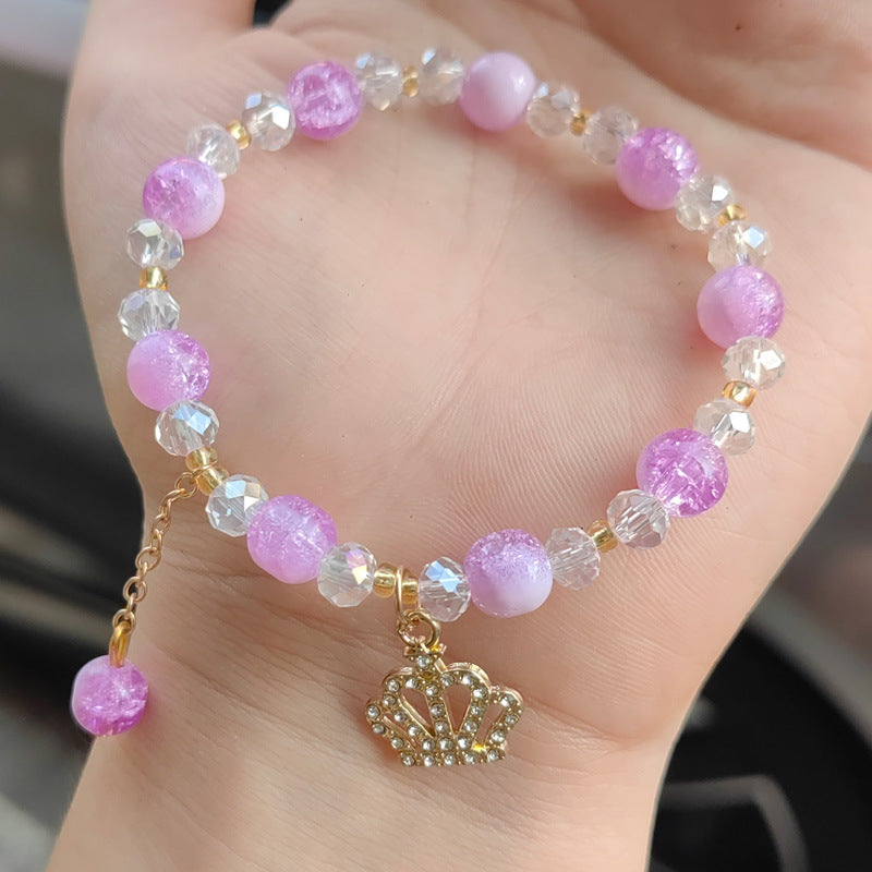 Women's Crown Six-pointed Star Deer Round Beads Bracelets