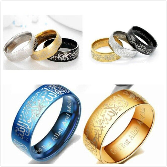 Stainless Steel Vintage Exotic Fashion Lettering Rings