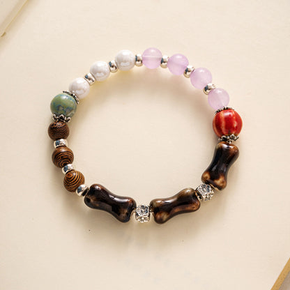 Ceramic Ornament Fashion Flower Glaze Beads Casual Bracelets