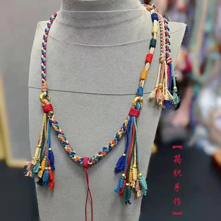 Tibet Beads Hand Rub Cotton Clavicle Necklaces