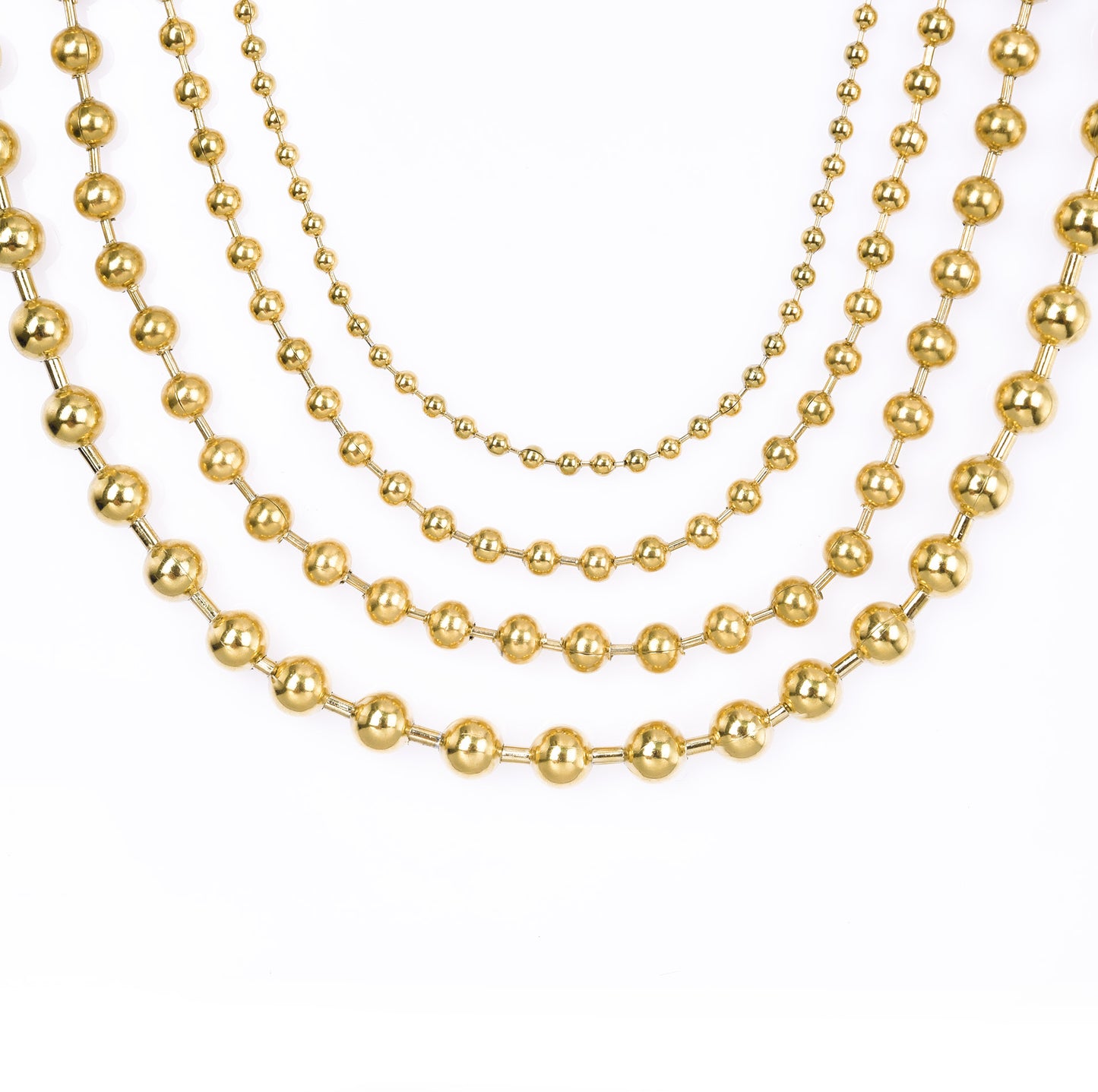 Innovative Durable Bead Chain Clavicle Vacuum Necklaces