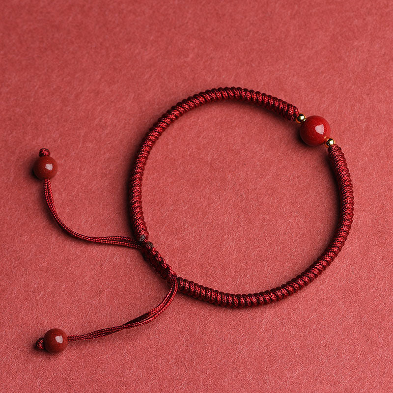 Life Hand-woven Cinnabar Small Perfect Red Bracelets