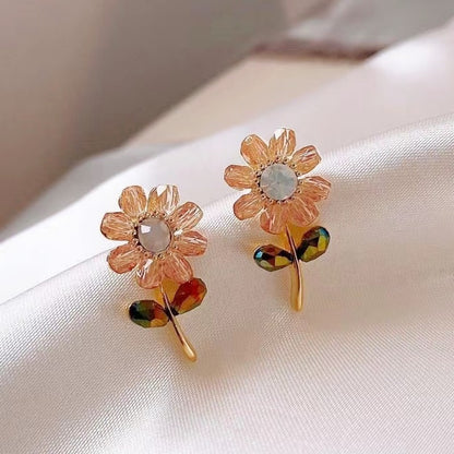 Affordable Luxury Fashion High-grade Small Fresh Flower Earrings