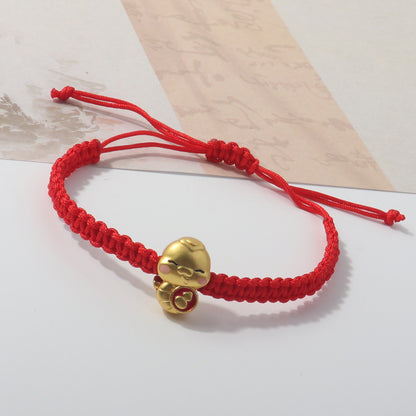 Year Of Snake Woven Love Holding Rabbit Spirit Bracelets