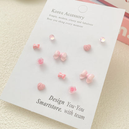 Fresh Sterling Sier Needle Earings Set Earrings