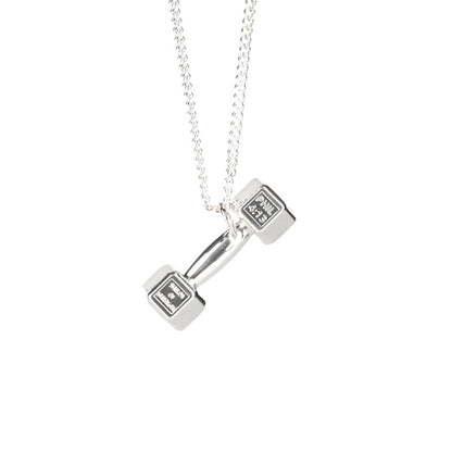 Women's & Men's Fashion Dumbbell Style Personality Ornament Clavicle Necklaces