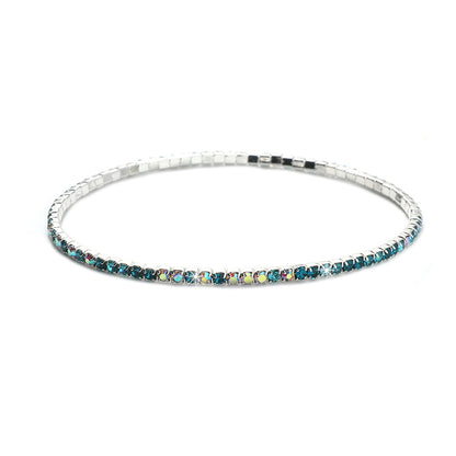 Rhinestone Stretch Bridal Korean Single Row Bracelets