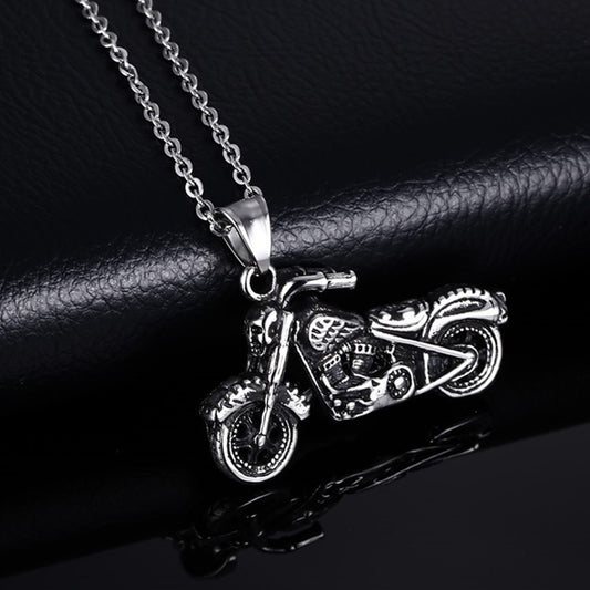 Men's Punk Alloy Casting Motorcycle Trendy Boys Necklaces