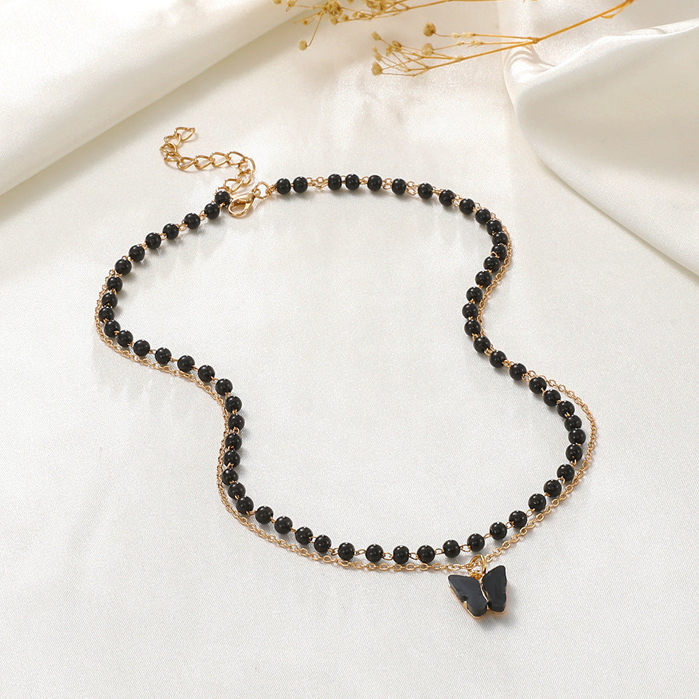 Gothic Dark Butterfly Retro Minority Design Necklaces
