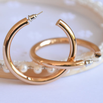 Needle Real Gold Plating Hollow Brass Rings
