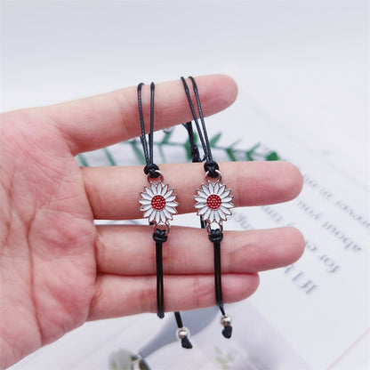 Wax Line Woven Beautiful Little Daisy Bracelets